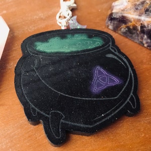 Cauldron Witchy Halloween Keychain