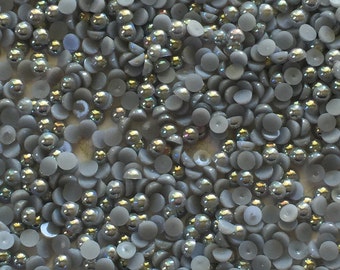 Grey AB pearl flat backs -4mm 20g(about 1000pcs) (Sku P105)
