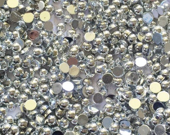 Silver pearl flat backs -4mm 20g(about 1000pcs)  (Sku P100)
