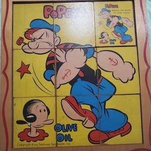 ポパイ パズル ヴィンテージ ポスター Popeye Puzzle - Etsy