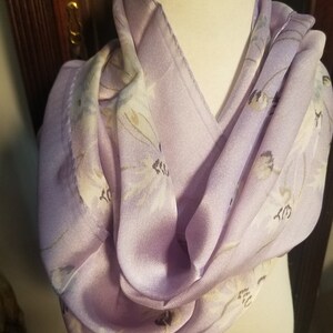 Vintage Designer Anne Klein 100% Silk Scarf