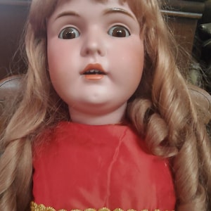 82 cm antikes #171 Häkelpuppe