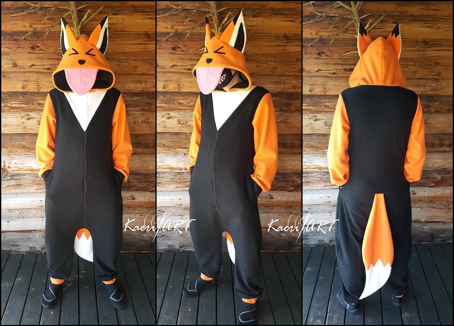 Pyjama Onesie Renard Pour Adulte - Flanelle Douce, Chaud - Déguisement Cosplay Animal, Nuit D'hiver, Cadeau Fun