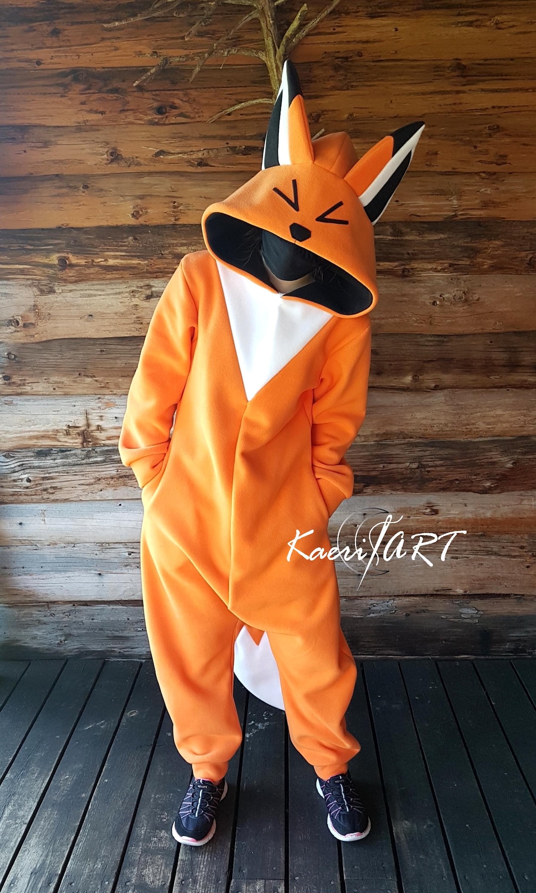 Handmade Orange Fox Kigurumi Pajamas Custom Furry Fursona Kigu, Cosplay  Loungewear, Customized Adult Onesie, Unisex Adult Costume Sweden