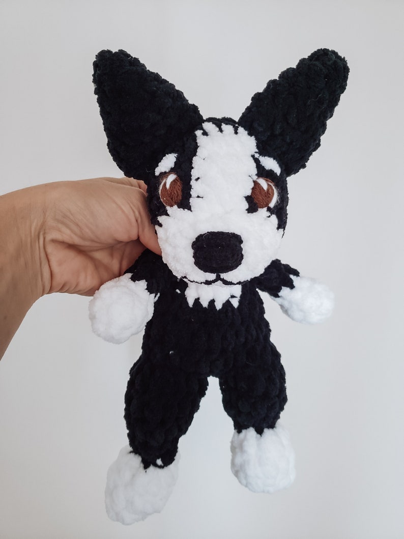 Boston Terrier Lovey, Puppy Snuggler, Crochet Dog, Boston Terrier Gift