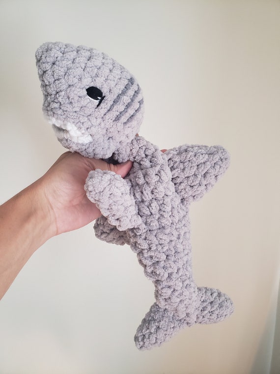 Shark Lovey Crochet Shark Amigurumi Shark Snuggler Baby Shark Shark Lover Gift Under the Sea Nursery Decor Gift for Baby Boy Shower Etsy