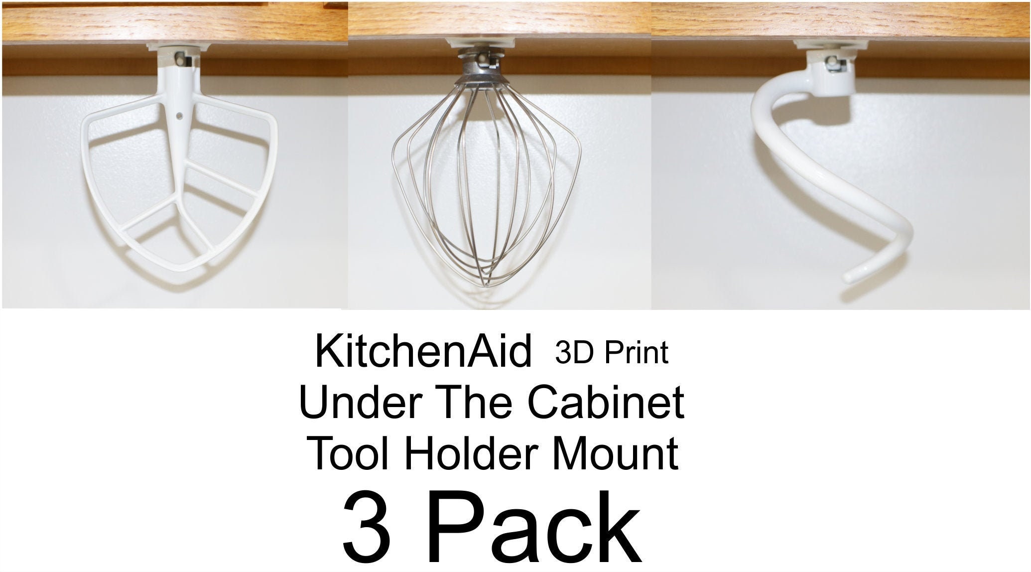 KitchenAid 3 Pack Under Tool Attachments Mount 3D Etsy