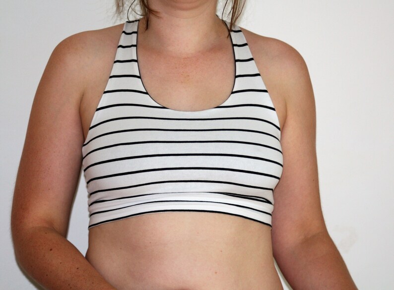 Striped bra crop top bralette