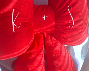 Personalized Name Pillow, Valentine Plushies, Customized Stuffed Animal, Valentine Gift for Kids & Friends, Galentine’s Day Gifts