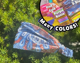 Handmade Ankara Headband: Kente African Print Bandana Scarf