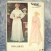 Nina Ricci Designer Wedding Dress Vintage Sewing Pattern Vogue 2816 Paris Original Printed Pattern Size 14 Medium Ruffle Design, Lace Yoke