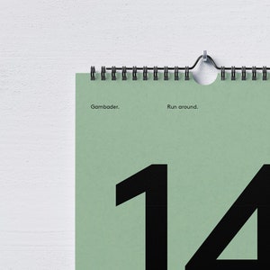 Daily Calendar Perpetual and Colorful image 6