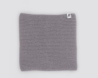 Neck warmer gray knitted acrylic tube in Montreal