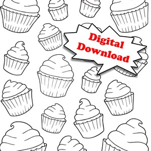 Cupcakes - Pop Of Color - Digital Download