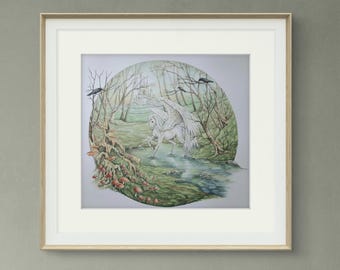 Pegasus giclee PRINT ONLY by Angela Roberts