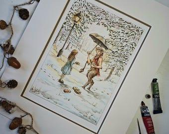 Through the Wardrobe giclee print by Angela Roberts