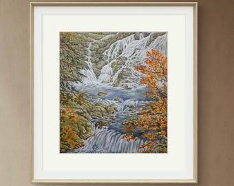 Swallow Falls giclee PRINT ONLY by Angela Roberts