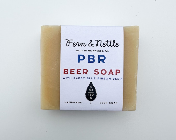 Pabst Blue Ribbon Beer Soap