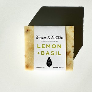 Lemon + Basil Soap