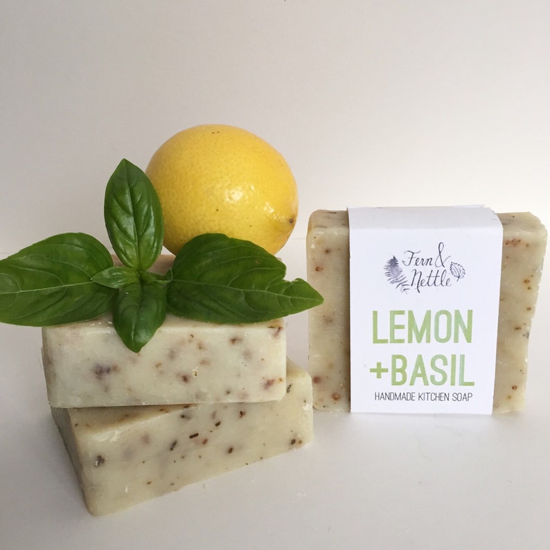 Lemon Basil Kitchen Soap Etsy