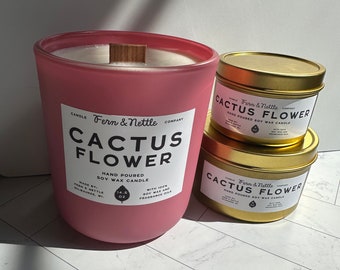 Cactus Flower Soy Wax Candle