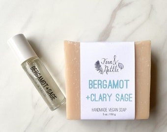 Bergamot + Clary Sage Soap and Essential Oil Roller