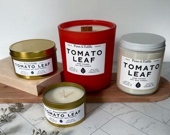 Tomato Leaf Soy Wax Candle