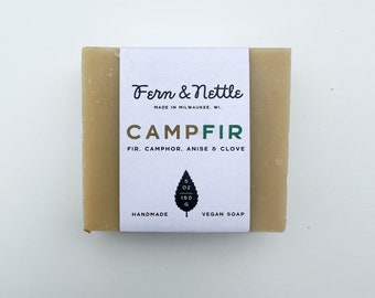 CampFir: Fir+Camphor+Anise+Clove Vegan Soap