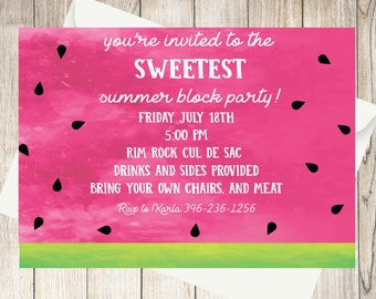 block party fiesta invitation summer bbq invite end of etsy