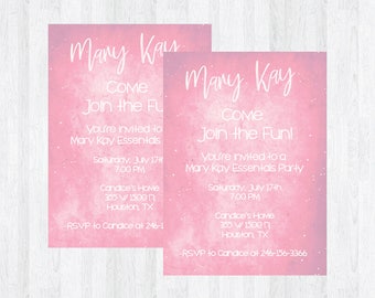 Mary Kay Invitation Etsy