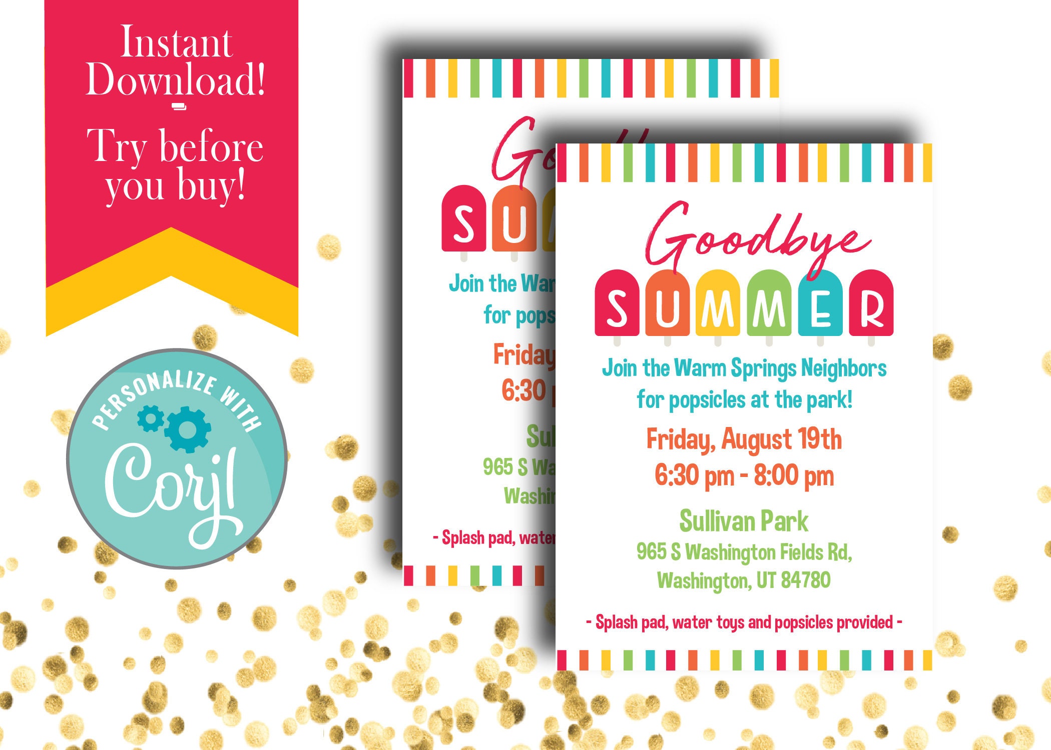 End of Summer Party Invitation / End of Summer Backyard BBQ / End of ...