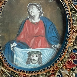 Antique Eighteenth Century Religious Paperolle Reliquary