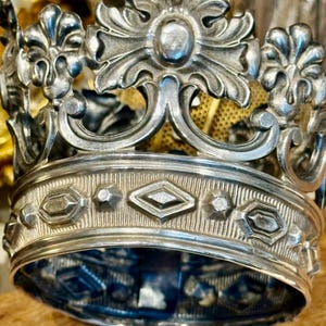 Antique Italian Silver Orfeverie Santos Crown