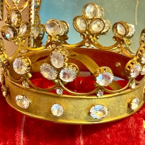 Antique Religious Santos Royal Crown circa 1850