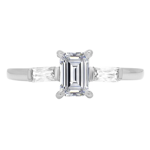 Buy 0.8 Ct Brilliant Emerald Cut Conflict Free Natural Diamond VS1