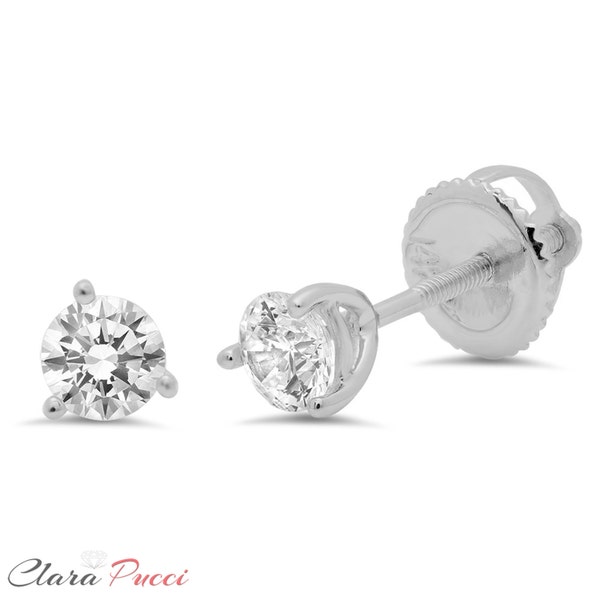 Baby Diamond Earrings Etsy