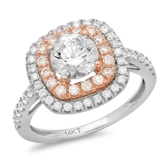1.75 Carat Round Brilliant Cut Natural Diamond Solitaire Engagement Ring
