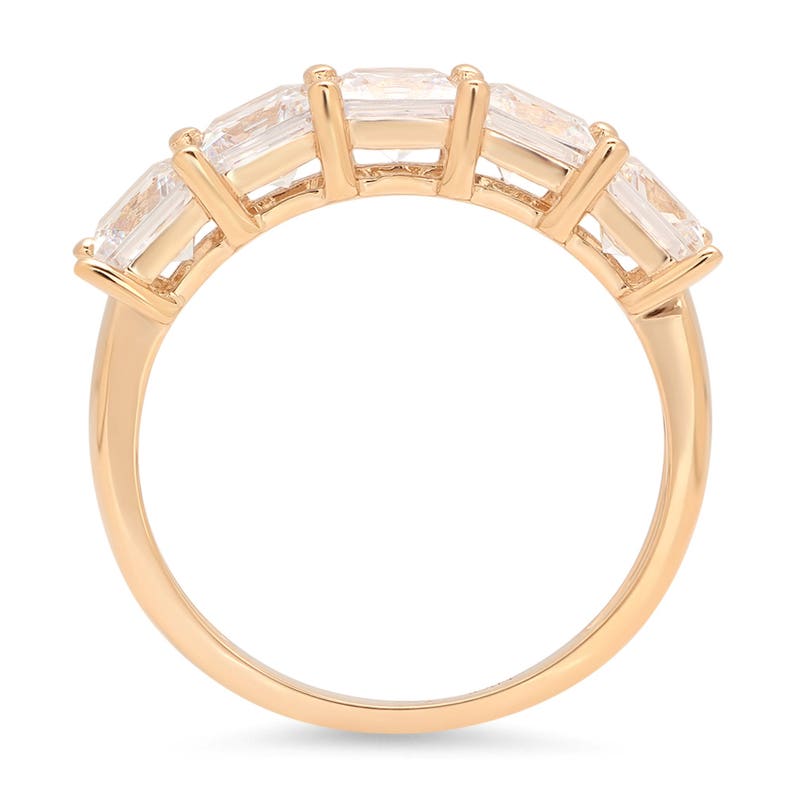 Always Band 3.75 Ct Lab Diamond Princess Cut Bridal Wedding Ring In 14k Solid Yellow Gold Always Rings Always Promise Band Promise Band