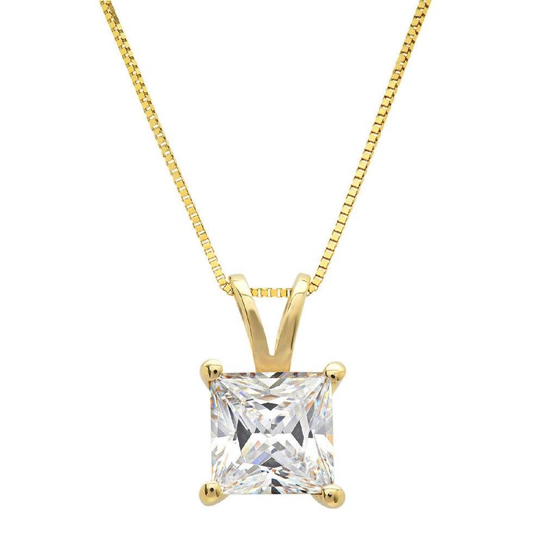 2.5 ct Brilliant Princess Cut Solitaire Genuine Conflict Free Cu 2.5 ct Brilliant Princess Cut Solitaire Genuine Conflict Free Cu