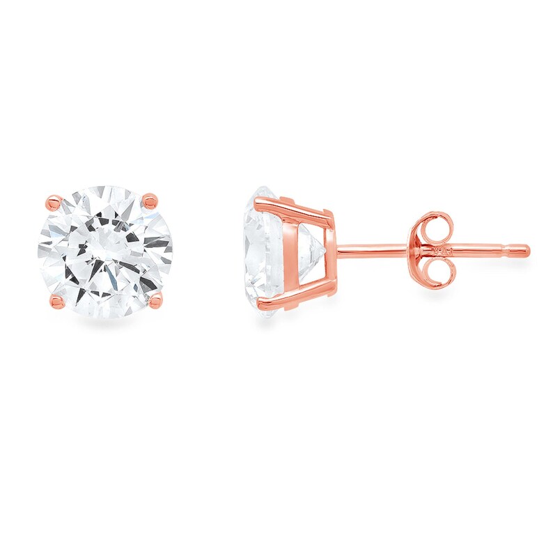 1.0 ct Brilliant Round Cut Free Natural Conflict Sales of SALE items from new works Solitaire Outlet sale feature Studs