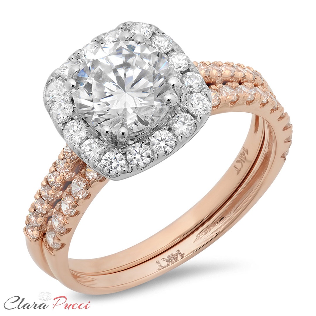 Bridal Ring Sets Clearance Wedding Band And Engagement Set 10K