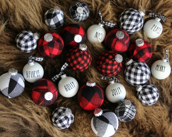 buffalo plaid christmas ornaments modern christmas decor cabin holiday tree decoration christmas flannel ornament modern farmhouse - Plaid Christmas Tree Decorations buffalo plaid christmas ornaments modern christmas decor cabin holiday tree decoration christmas flannel ornament modern farmhouse - Plaid Christmas Tree Decorations