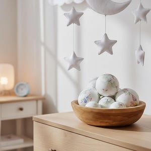 Över månen Toile trasbollar
