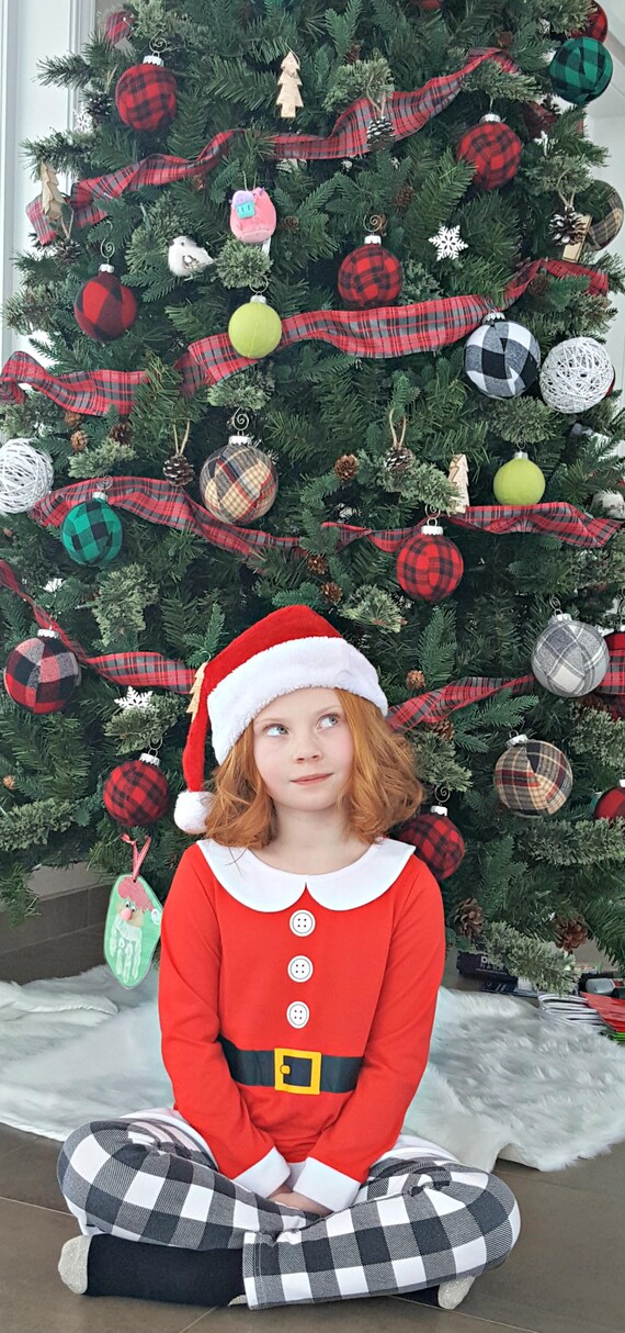 Red black and on sale white christmas ornaments