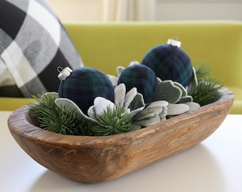 Black Watch Plaid Christmas Ornament: Classic Holiday Tree Decor