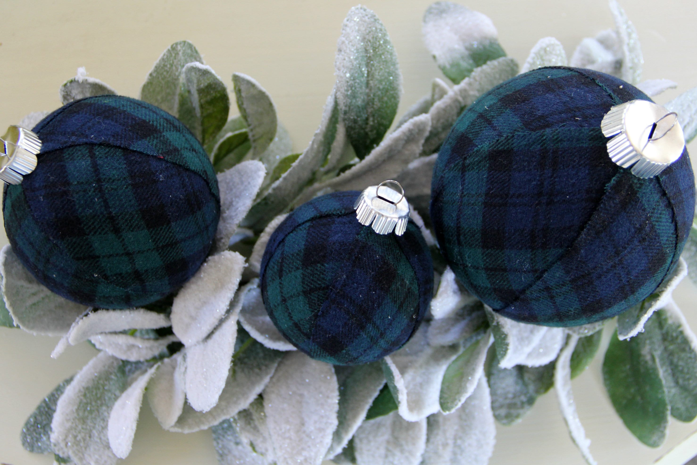 Black Watch Plaid Christmas Ornaments. Modern Christmas Etsy