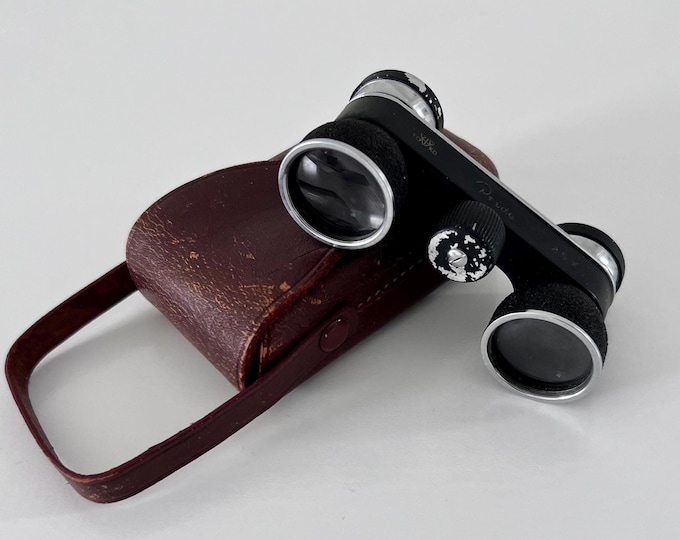 La Tosca Paris Opera Glasses Binoculars and Leather Case Antique | #1978175659