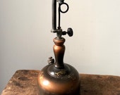 Vintage COLEMAN KEROSENE LIGHT, Made in Canada, Coleman Pressure Lamp Lantern, Bronze Primitive Oil Lamp, Sunshine of the Night Industrial