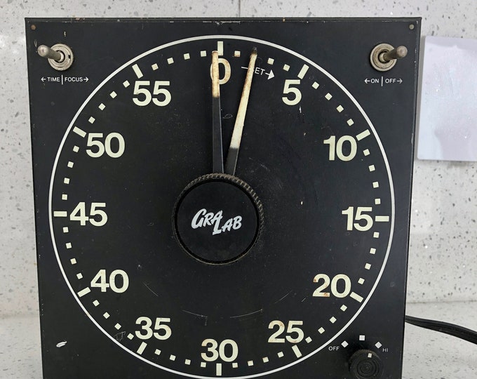 Vintage GRALAB DARKROOM TIMER, Film Developing Enlarger Timer, Model
