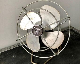 Vintage Aluminum Mid Century Oscillating Fan Not Working